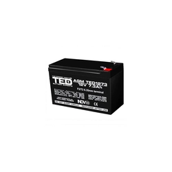 Batería AGM VRLA 12V 7,3A dimensiones 151mm x 65mm x h 95mm F2 TED Battery Expert Holland TED003249 (5)