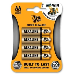 Bateria alkaliczna JCB SUPER LR06, blister 4 szt