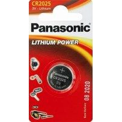 Bateria de lítio Panasonic CR2025 165mAh 1 unid.