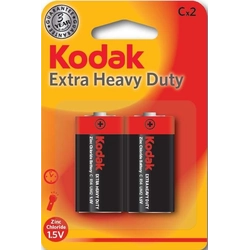 Bateria de zinco carbono KODAK KCHZ-2 (R14), blister=2 peças