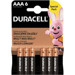 Bateria Duracell AAA / R03 6 unid.