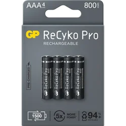 Батерия GP ReCyko Pro AAA / R03 800mAh 4 бр.