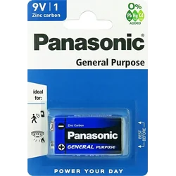 Batería Panasonic 9V Bloque 1 uds.