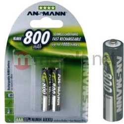 Bateria Panasonic AAA / R03 800mAh 2 unid.