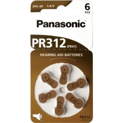 Bateria para aparelho auditivo Panasonic PR41 170mAh 6 unid.