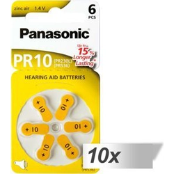 Batería para audífono Panasonic PR10 6 uds.