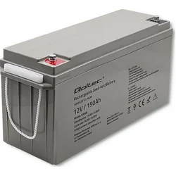 Bateria Qoltec AGM | 12V | 150Ah | máx. 2250A