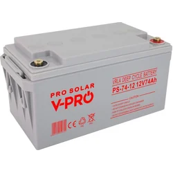 Bateria Volt AGM 12V 74Ah VPRO CICLO PROFUNDO