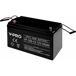Bateria Volt AGM VPRO 12V 100 Ah, livre de manutenção