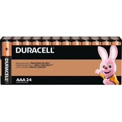 Baterias básicas Duracell AAA/LR3 blister 24 peças