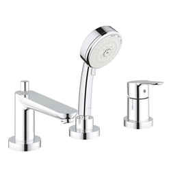 Baterie baie GROHE BauEdge, din trei piese, crom