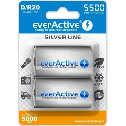 Baterie EverActive Silver Line D / R20 5500mAh 2 ks.