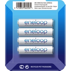 Baterija Panasonic Eneloop AAA / R03 750mAh 4 kos.