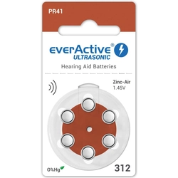 Baterija za slušni aparat EverActive PR41 6 kos.