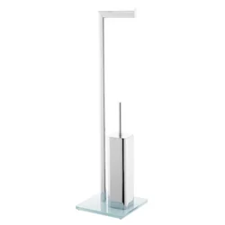 Bathroom accessory Multi, WC brush, standing, chrome/white