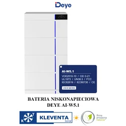 BATTERI DEYE AI-W5.1 LÅG SPÄNNING (5.1 kWh)