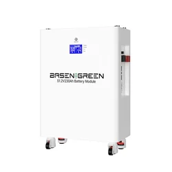 Batterie Accumulateur photovoltaïque BasenGreen LifePo4 51.2V BMS 11.7kWh 230Ah 6000 cycles de charge