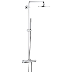 Grohe stationary shower system, Rainshower 210, with thermostatic faucet