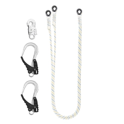 Safety lineLB 102 with AZ 002 and 2xAZ 029 2x1.6m snap hooks