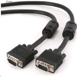GEMBIRD VGA connection cable 20m, black (HD15M / M, double shielded, ferrite cores)