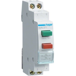 Push button for distribution board Hager SVN371 AC Not applicable Red/green IP20