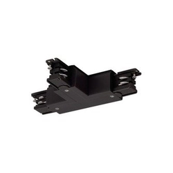 T-shaped connector for a 3-phase surface-mounted track, black SLV 175140