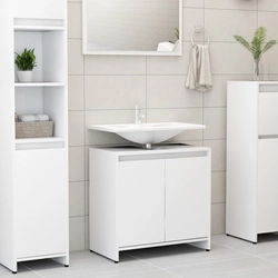Lumarko Bathroom cabinet, white, 60x33x58 cm, chipboard