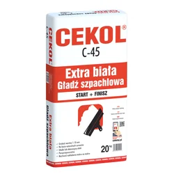 Cekol white putty C-45 20 kg