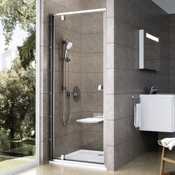 Ravak Pivot hinged shower door, PDOP1-80, satin+transparent glass