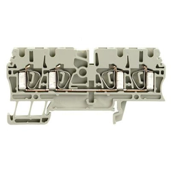 Feed-through terminal block Weidmüller 1683470000 Spring clamp connection Above DIN rail (top hat rail) 35 mm Thermoplastic V0