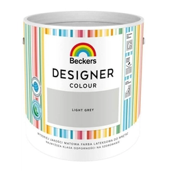 Beckers Designerfarbe Hellgraue Latexfarbe 5L