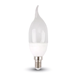 Becuri LED - Lumânare E14 - IP20 - Alb - 4 Wați - 320 Lumeni - 4000K