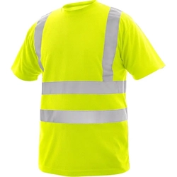 Canis Men's warning t-shirt CXS LIVERPOOL Size: 5XL, Color: fluorescent yellow