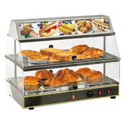 Beheizte Vitrine mit Neon ROLLER GRILL 2x GN 1/1 777124