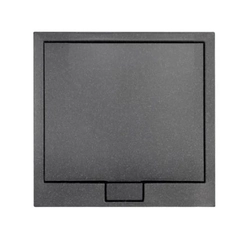 Besco Axim Ultraslim quadratische Duschwanne 80 x 80 cm schwarz - zusätzlicher 5% RABATT mit Code BESCO5