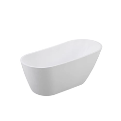 Besco Melody Freestanding Bathtub 150 includes a black siphon cover with overflow - ADDITIONALLY 5% DISCOUNT FOR CODE BESCO5
