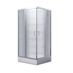 Besco Modern square shower cabin 90x90x165 frosted glass - additional 5% DISCOUNT with code BESCO5