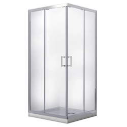 Besco Modern square shower cabin 90x90x185 graphite glass - additional 5% DISCOUNT on the code BESCO5