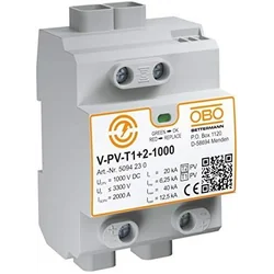 Bettermann PV viršįtampio ribotuvai 1000V DC B+C Tip 1+2 V-PV-T1+2-1000 5094230