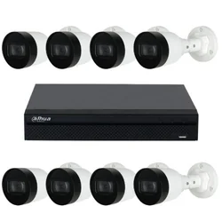 Bewakingskit 8 camera's 4MP IR30m Microfoon IP67 PoE en NVR 8 PoE-kanalen 12MP SMD Plus