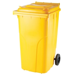 Waste and trash can container ATESTS Europlast Austria - yellow 240L