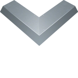 Cover on-floor duct Hager AKBA2000701 Cover one-sided bevelled Outer corner Steel