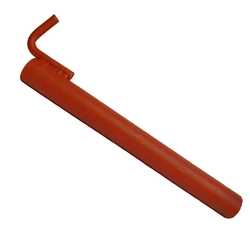 Tubular anchor with hook for anchoring scaffolding