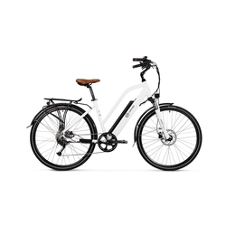 Bicicleta eléctrica Varaneo Women&#39;s Trekking Sport blanca;14,5 Ah /522 qué; ruedas 700*40C (28")