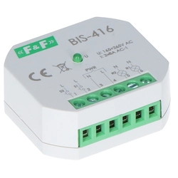 Bistable, flush-mounted relay, two independent control circuits BIS-416