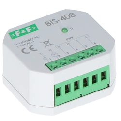 Bistable relay, flush-mounted, for illuminated buttons, flush-mounted BIS-408