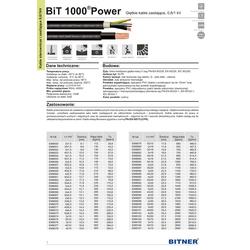 BiT fotovoltaikus kábel 1000 nap-1x4 1/1kV fekete S66462 /dob/