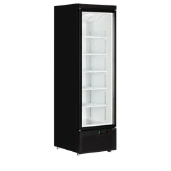 Black refrigerator refrigerated display cabinet 614L Atom Maxi C1DB