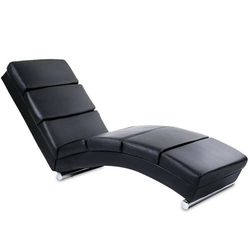 Black relaxation lounger