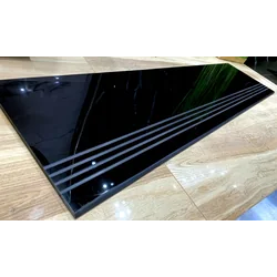 Black smooth shiny tiles for stairs 100x30 HIGH GLOSS super black